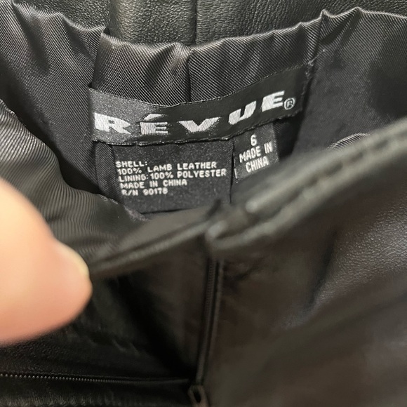 REVUE BLACK 100% LAMBS LEATHER LINED DRESS PANTS SIZE 6 - Picture 4 of 14